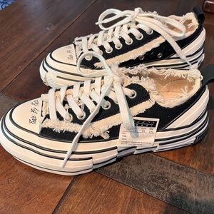 VesseLx Yohji Yamamoto Patchwork Platforms Low ‘Black White’ W5 M3